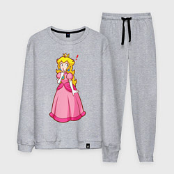 Костюм хлопковый мужской Peach, цвет: меланж