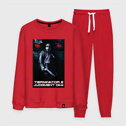 Костюм хлопковый мужской Terminator JD, цвет: красный
