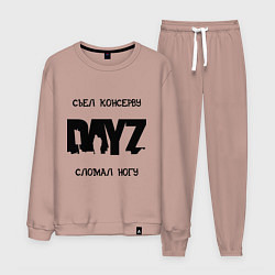 Костюм хлопковый мужской DayZ: Съел консерву, цвет: пыльно-розовый
