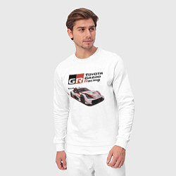 Костюм хлопковый мужской Toyota Gazoo Racing Team, Finland, цвет: белый — фото 2