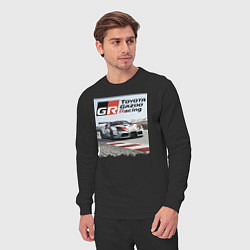 Костюм хлопковый мужской Toyota Gazoo Racing - легендарная спортивная коман, цвет: черный — фото 2