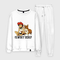 Костюм хлопковый мужской Эйн & Эд, цвет: белый