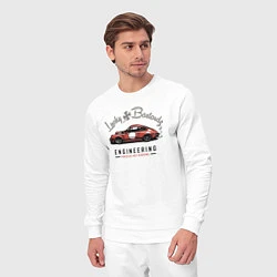 Костюм хлопковый мужской Porsche Lucky Bastardz, цвет: белый — фото 2