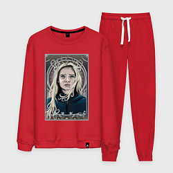 Костюм хлопковый мужской ЦИРИ НЕТФЛИКС, цвет: красный