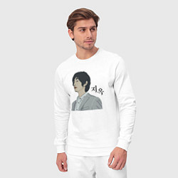 Костюм хлопковый мужской Hellbound 01, цвет: белый — фото 2