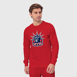 Костюм хлопковый мужской Нью Йорк Рейнджерс New York Rangers, цвет: красный — фото 2