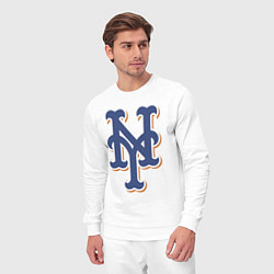Костюм хлопковый мужской New York Mets - baseball team, цвет: белый — фото 2
