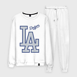 Костюм хлопковый мужской Los Angeles Dodgers - baseball team, цвет: белый