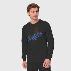 Костюм хлопковый мужской Los Angeles Dodgers baseball, цвет: черный — фото 2