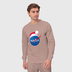Костюм хлопковый мужской NASA NEW YEAR 2022, цвет: пыльно-розовый — фото 2