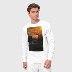 Костюм хлопковый мужской Питерский закат, цвет: белый — фото 2