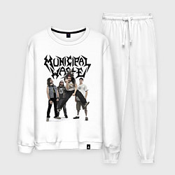 Костюм хлопковый мужской Municipal Waste - crazy dudes!, цвет: белый