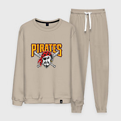 Костюм хлопковый мужской Pittsburgh Pirates - baseball team, цвет: миндальный