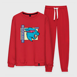 Костюм хлопковый мужской Mr Beast Japan Coton, цвет: красный