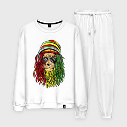 Костюм хлопковый мужской Rasta lioN, цвет: белый