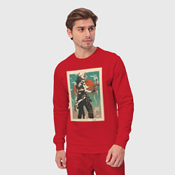 Костюм хлопковый мужской Jett art, цвет: красный — фото 2