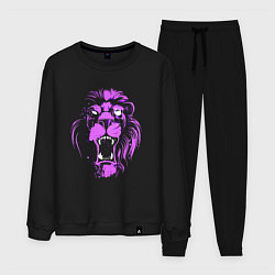 Костюм хлопковый мужской Neon vanguard lion, цвет: черный