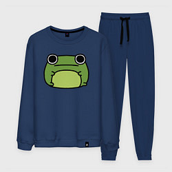 Костюм хлопковый мужской Frog Lucky, цвет: тёмно-синий
