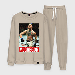 Костюм хлопковый мужской Конор МакГрегор McGregor, цвет: миндальный