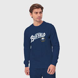 Костюм хлопковый мужской Баффало Сейберз , Buffalo Sabres, цвет: тёмно-синий — фото 2