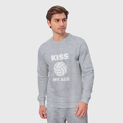 Костюм хлопковый мужской Kiss - My Ace, цвет: меланж — фото 2