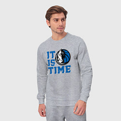Костюм хлопковый мужской It Is Dallas Mavericks Time Даллас Мэверикс, цвет: меланж — фото 2