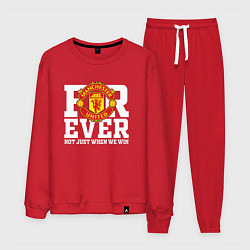 Костюм хлопковый мужской Manchester United FOREVER NOT JUST WHEN WE WIN, цвет: красный