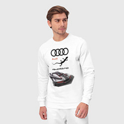 Костюм хлопковый мужской Audi quattro Concept Design, цвет: белый — фото 2