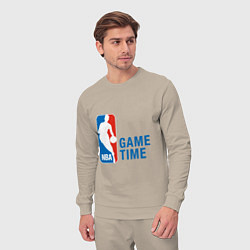 Костюм хлопковый мужской NBA Game Time, цвет: миндальный — фото 2