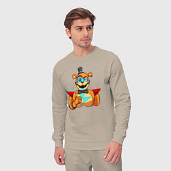 Костюм хлопковый мужской Five Nights at Freddys: Security Breach - Глэмрок, цвет: миндальный — фото 2