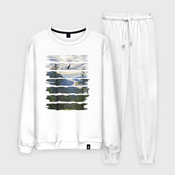 Мужской костюм Горы, небо и птицы