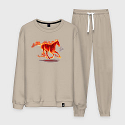 Мужской костюм Fire horse огненная лошадь
