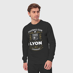 Костюм хлопковый мужской Lyon - FC 1, цвет: черный — фото 2