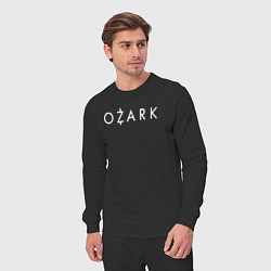 Костюм хлопковый мужской Ozark white logo, цвет: черный — фото 2