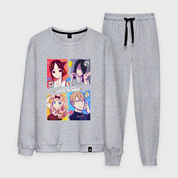 Костюм хлопковый мужской Госпожа Кагуя: В любви как на войне Love is War, цвет: меланж