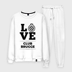 Костюм хлопковый мужской Club Brugge Love Классика, цвет: белый