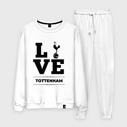 Костюм хлопковый мужской Tottenham Love Классика, цвет: белый
