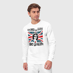 Костюм хлопковый мужской Sex Pistols - God Save The Queen, цвет: белый — фото 2