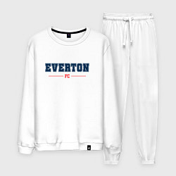 Костюм хлопковый мужской Everton FC Classic, цвет: белый