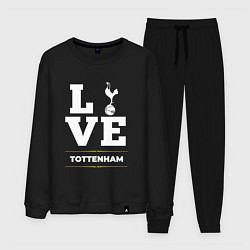 Костюм хлопковый мужской Tottenham Love Classic, цвет: черный