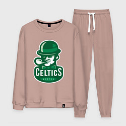 Костюм хлопковый мужской Celtics Team, цвет: пыльно-розовый