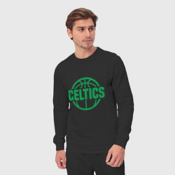 Костюм хлопковый мужской Celtics Baller, цвет: черный — фото 2