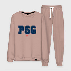 Костюм хлопковый мужской PSG FC Classic, цвет: пыльно-розовый