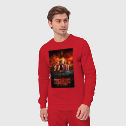 Костюм хлопковый мужской Очень странные дела, персонажи, цвет: красный — фото 2