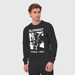 Костюм хлопковый мужской Slipknot People Shit, цвет: черный — фото 2