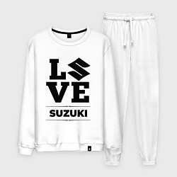 Костюм хлопковый мужской Suzuki Love Classic, цвет: белый
