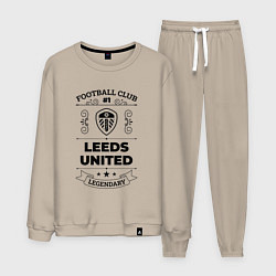 Костюм хлопковый мужской Leeds United: Football Club Number 1 Legendary, цвет: миндальный