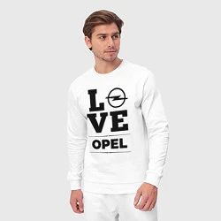 Костюм хлопковый мужской Opel Love Classic, цвет: белый — фото 2