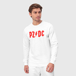 Костюм хлопковый мужской PZDC ACDC, цвет: белый — фото 2