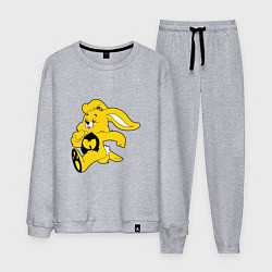 Костюм хлопковый мужской Wu-Tang Bunny, цвет: меланж